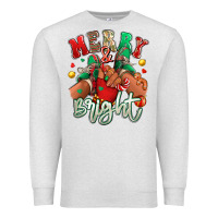 Oatmeal Heather merry and bright black kid sneakers Premium Sweatshirt - RanaPortraitStore