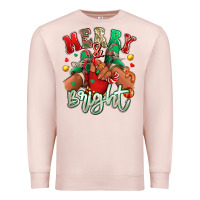 Pale Pink merry and bright black kid sneakers Premium Sweatshirt - RanaPortraitStore
