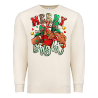 Sandshell merry and bright black kid sneakers Premium Sweatshirt - RanaPortraitStore