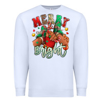 White merry and bright black kid sneakers Premium Sweatshirt - RanaPortraitStore