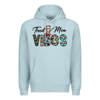 Blue Mist tired mom vibes Premium Hoodie - CowhideDigitalArt