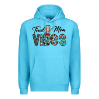 Ocean Blue tired mom vibes Premium Hoodie - CowhideDigitalArt