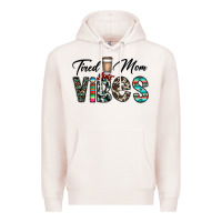 Pale Pink tired mom vibes Premium Hoodie - CowhideDigitalArt