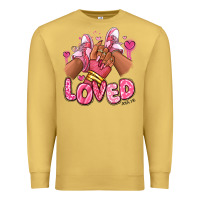 Antique Gold loved valentine's day afro girl sneakers Premium Sweatshirt - RanaPortraitStore