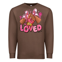 Chestnut loved valentine's day afro girl sneakers Premium Sweatshirt - RanaPortraitStore
