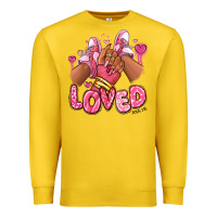 Lemon loved valentine's day afro girl sneakers Premium Sweatshirt - RanaPortraitStore