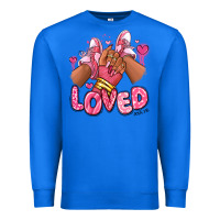 True Royal loved valentine's day afro girl sneakers Premium Sweatshirt - RanaPortraitStore