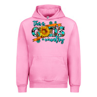 Fuchsia Pink this is gods country sunflower Urban Hoodie - AdoDesignShop