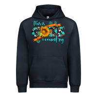 Navy this is gods country sunflower Urban Hoodie - AdoDesignShop