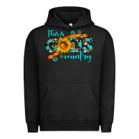Pigment Black this is gods country sunflower Urban Hoodie - AdoDesignShop