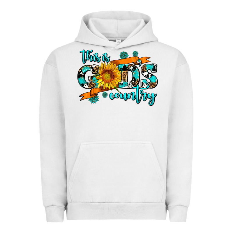 This Is Gods Country Sunflower Urban Hoodie by AdoDesignShop | Teevron
