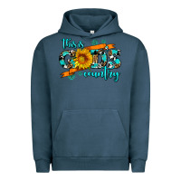Pigment Midnight Navy this is gods country sunflower Urban Hoodie - AdoDesignShop