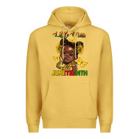 Antique Gold little miss juneteenth Premium Hoodie - HRA Design Shop