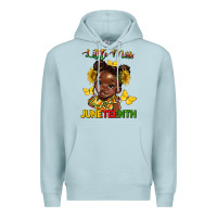 Blue Mist little miss juneteenth Premium Hoodie - HRA Design Shop