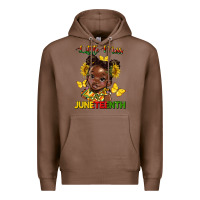 Chestnut little miss juneteenth Premium Hoodie - HRA Design Shop