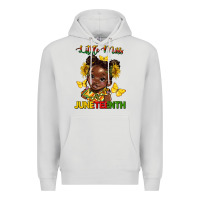 Dove Grey little miss juneteenth Premium Hoodie - HRA Design Shop