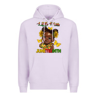 Lilac little miss juneteenth Premium Hoodie - HRA Design Shop