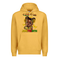 Mustard little miss juneteenth Premium Hoodie - HRA Design Shop