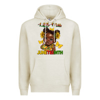 Oatmeal Heather little miss juneteenth Premium Hoodie - HRA Design Shop