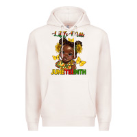 Pale Pink little miss juneteenth Premium Hoodie - HRA Design Shop