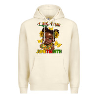 Sandshell little miss juneteenth Premium Hoodie - HRA Design Shop