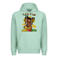 Seafoam little miss juneteenth Premium Hoodie - HRA Design Shop
