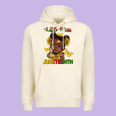 Little Miss Juneteenth Premium Hoodie Designed By Hra Design Shop