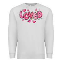 Dove Grey loved valentines day Premium Sweatshirt - RanaPortraitStore