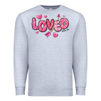 Heather Grey loved valentines day Premium Sweatshirt - RanaPortraitStore