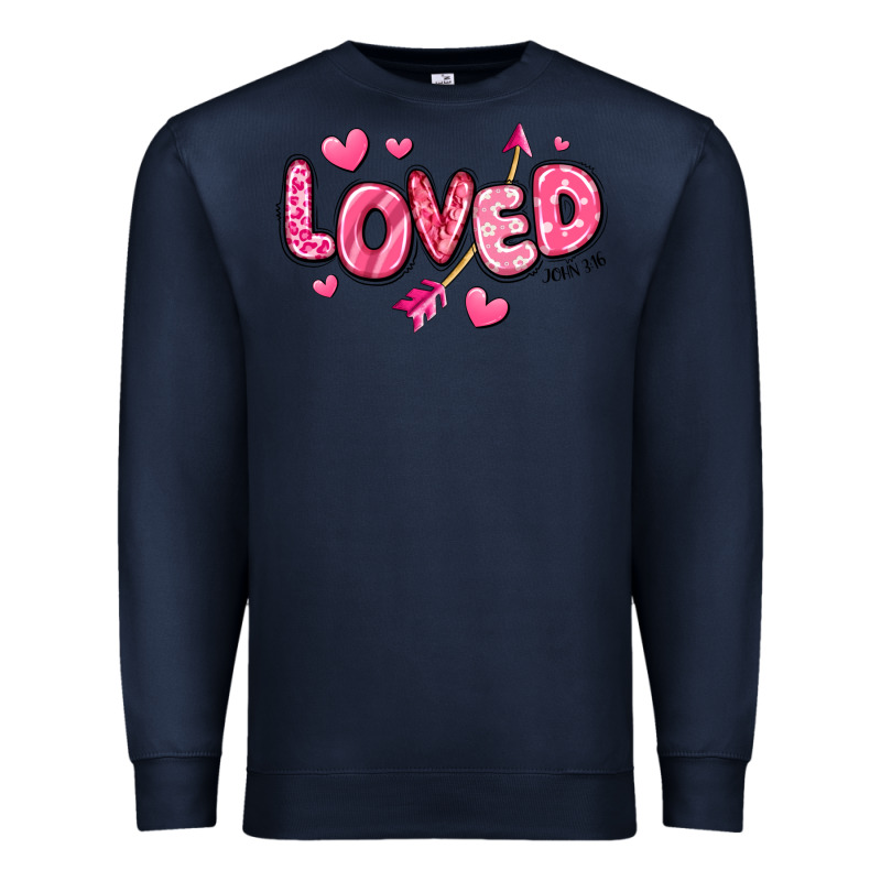 Loved Valentines Day Premium Sweatshirt by RanaPortraitStore | Teevron