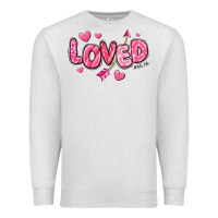 Oatmeal Heather loved valentines day Premium Sweatshirt - RanaPortraitStore