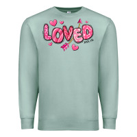 Seafoam loved valentines day Premium Sweatshirt - RanaPortraitStore