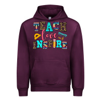 Mauve Wine teach love inspire Urban Hoodie - AdoDesignShop