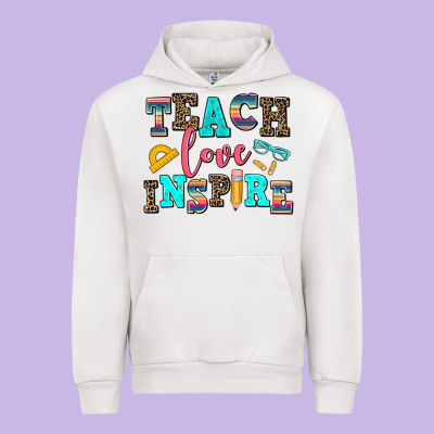 Teach Love Inspire Urban Hoodie Designed By Adodesignshop