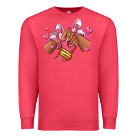 Cardinal valentines day afro girl sneakers Premium Sweatshirt - RanaPortraitStore
