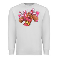 Dove Grey valentines day afro girl sneakers Premium Sweatshirt - RanaPortraitStore