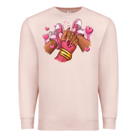 Pale Pink valentines day afro girl sneakers Premium Sweatshirt - RanaPortraitStore