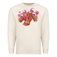 Sandshell valentines day afro girl sneakers Premium Sweatshirt - RanaPortraitStore