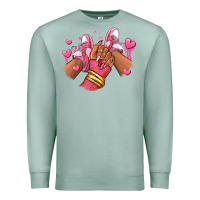 Seafoam valentines day afro girl sneakers Premium Sweatshirt - RanaPortraitStore