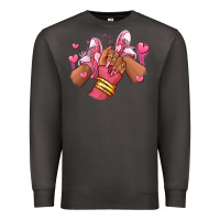 Smoke valentines day afro girl sneakers Premium Sweatshirt - RanaPortraitStore