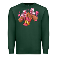 Sports Green valentines day afro girl sneakers Premium Sweatshirt - RanaPortraitStore