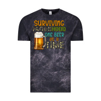 Cloud Black surviving fatherhood one beer at a  time Vintage Tee - Artiststas
