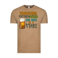 Vintage Coffee surviving fatherhood one beer at a  time Vintage Tee - Artiststas