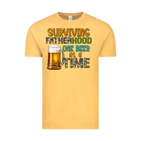 Vintage Mustard surviving fatherhood one beer at a  time Vintage Tee - Artiststas