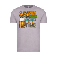 Vintage Zinc surviving fatherhood one beer at a  time Vintage Tee - Artiststas