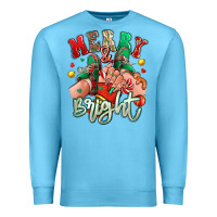 Ocean Blue merry and bright caucasian girl sneakers Premium Sweatshirt - RanaPortraitStore