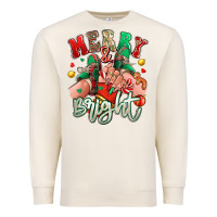 Sandshell merry and bright caucasian girl sneakers Premium Sweatshirt - RanaPortraitStore