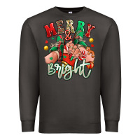 Smoke merry and bright caucasian girl sneakers Premium Sweatshirt - RanaPortraitStore