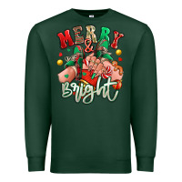 Sports Green merry and bright caucasian girl sneakers Premium Sweatshirt - RanaPortraitStore