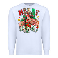 White merry and bright caucasian girl sneakers Premium Sweatshirt - RanaPortraitStore